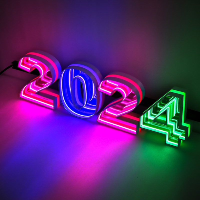 金属製両面発光文字