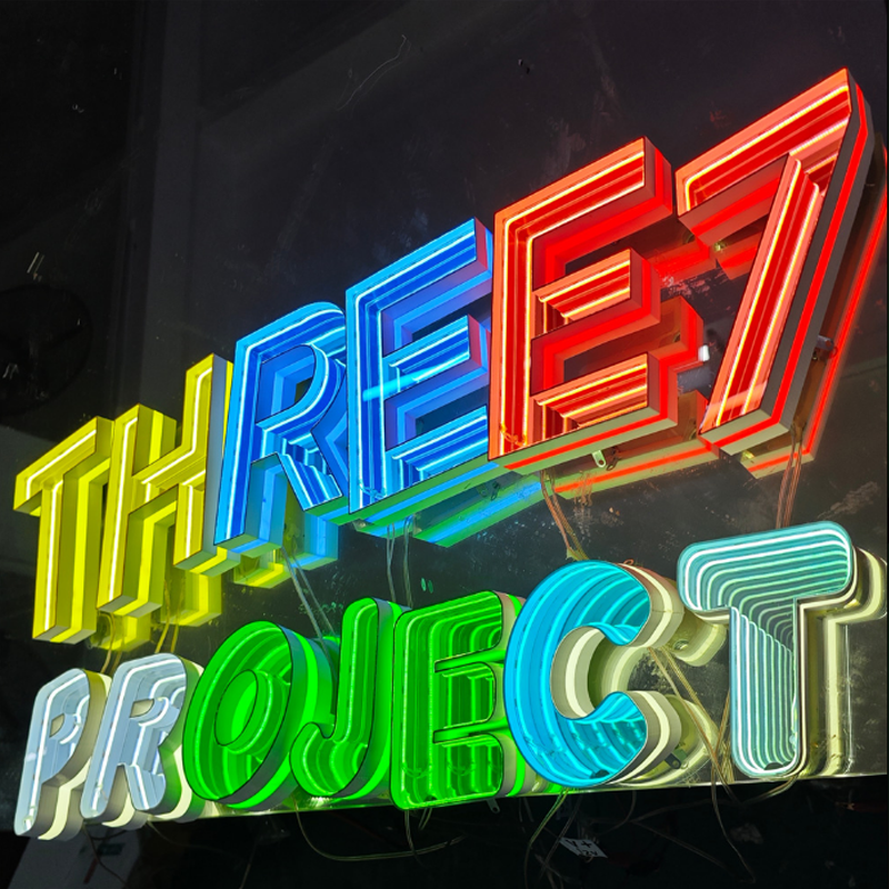 金属製両面発光文字